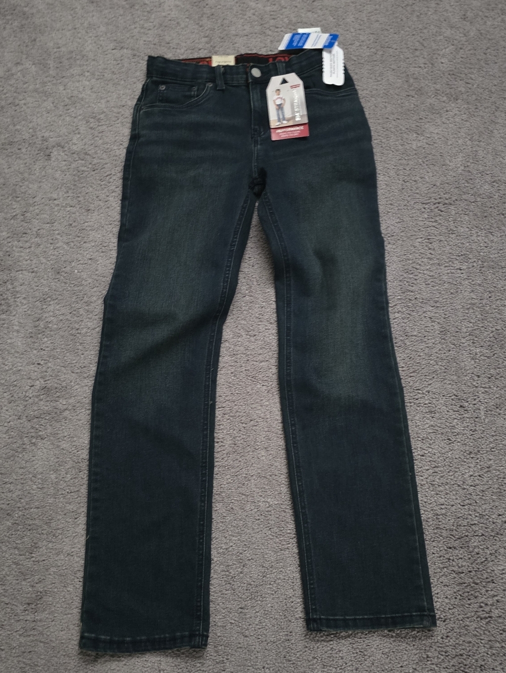 Dark Wash Boy-s Jeans - Classic Straight Fit